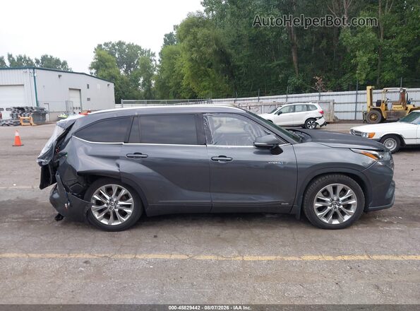 5TDXBRCH0MS020203 2021 TOYOTA HIGHLANDER Gray უკანა სალონის ხედი