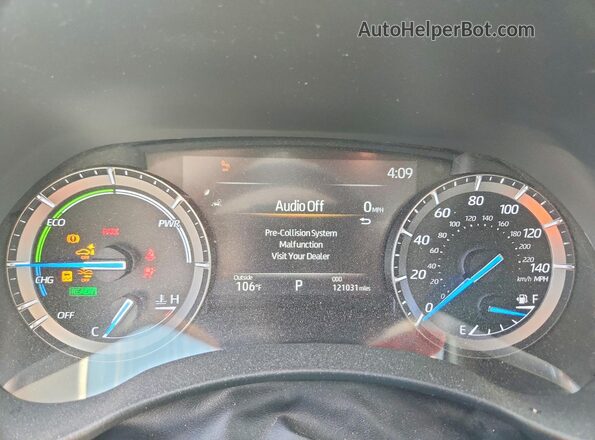 5TDXBRCH1LS006535 2020 TOYOTA HIGHLANDER White Widok zestawu wskaźników