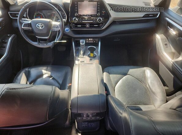 5TDXBRCH1LS006535 2020 TOYOTA HIGHLANDER White Widok deski rozdzielczej