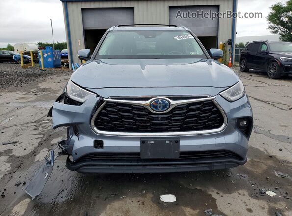 5TDXBRCH1LS007796 2020 TOYOTA HIGHLANDER Синий Вид спереди