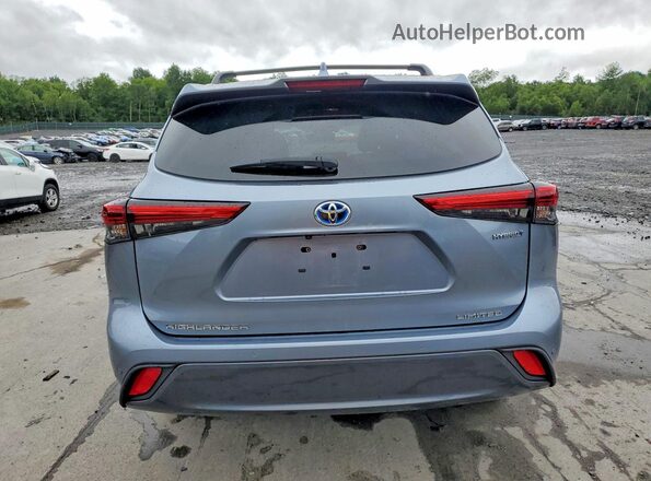 5TDXBRCH1LS007796 2020 TOYOTA HIGHLANDER Синий Вид сзади