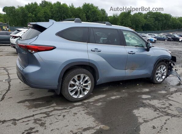 5TDXBRCH1LS007796 2020 TOYOTA HIGHLANDER Синий Задняя правая четверть