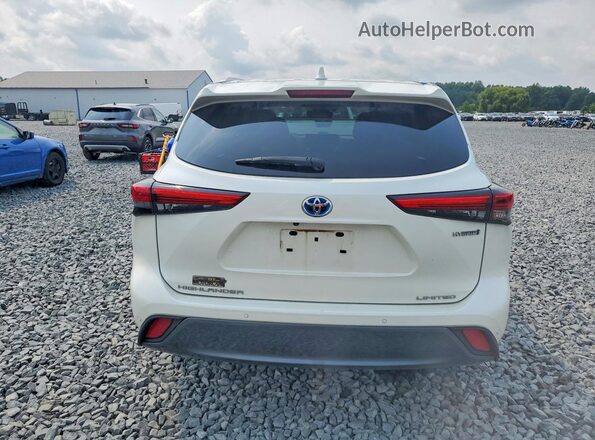 5TDXBRCH2MS519326 2021 TOYOTA HIGHLANDER White უკანა ხედი