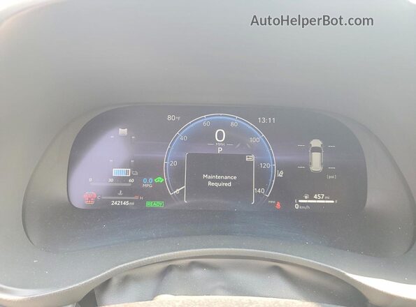 5TDXBRCH7PS579090 2023 TOYOTA HIGHLANDER Gray ხელსაწყოთა პანელის ხედი