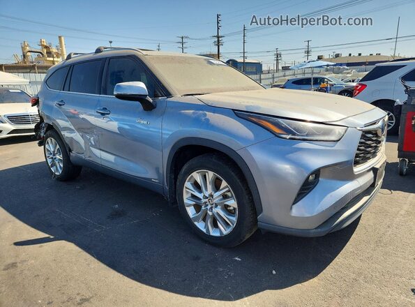 5TDXBRCH9LS011708 2020 TOYOTA HIGHLANDER Blue Առջևի աջ