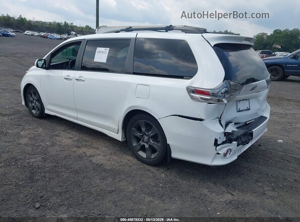 5TDXK3DC7GS763512 2016 TOYOTA SIENNA White Rear left