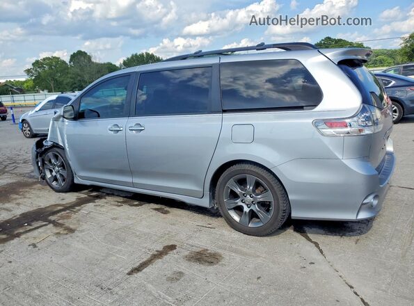 5TDXK3DC8GS719387 2016 TOYOTA SIENNA Silver Задня ліва чверть