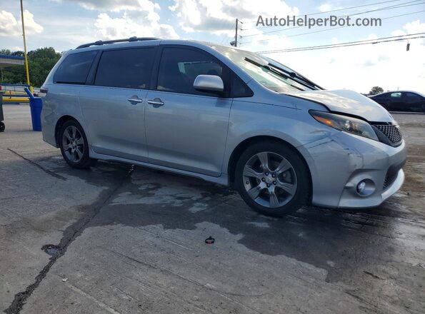 5TDXK3DC8GS719387 2016 TOYOTA SIENNA Silver Передня права чверть