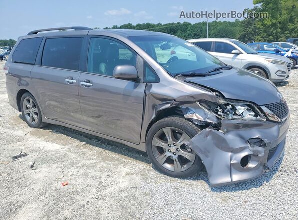 5TDXK3DC9GS752950 2016 TOYOTA SIENNA Gray Передня права чверть
