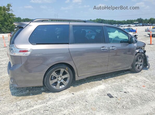 5TDXK3DC9GS752950 2016 TOYOTA SIENNA Gray Задня права чверть
