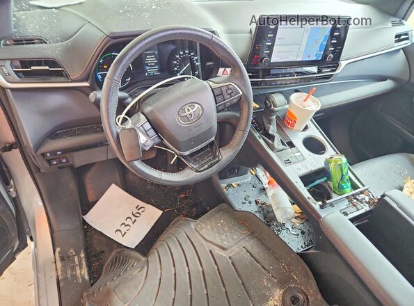 5TDXRKEC1PS170586 2023 TOYOTA SIENNA Silver Առջևի վահանակի տեսք