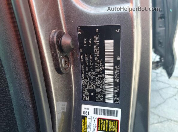 5TDXRKEC2MS052817 2021 TOYOTA SIENNA Gray Widok naklejki z numerem VIN
