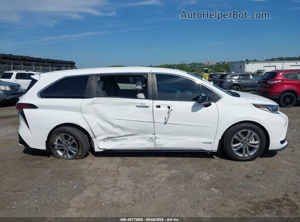 5TDXSKFC6MS013232 2021 TOYOTA SIENNA White Widok wnętrza z tyłu