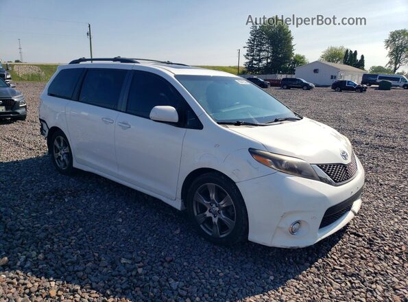 5TDXZ3DC2HS821149 2017 TOYOTA SIENNA White Передня права чверть