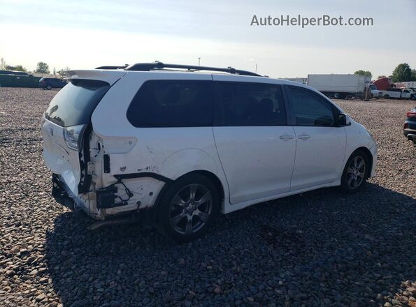 5TDXZ3DC2HS821149 2017 TOYOTA SIENNA White Задня права чверть