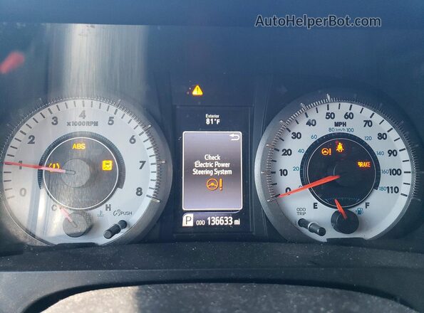 5TDXZ3DC2HS821149 2017 TOYOTA SIENNA White Вид щитка приладів