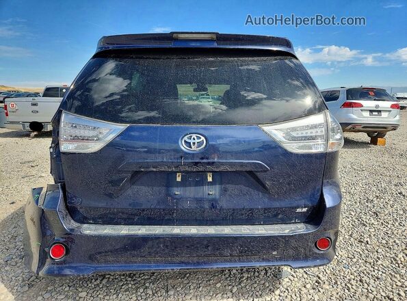 5TDXZ3DC2JS926568 2018 TOYOTA SIENNA Charcoal Հետևի տեսք