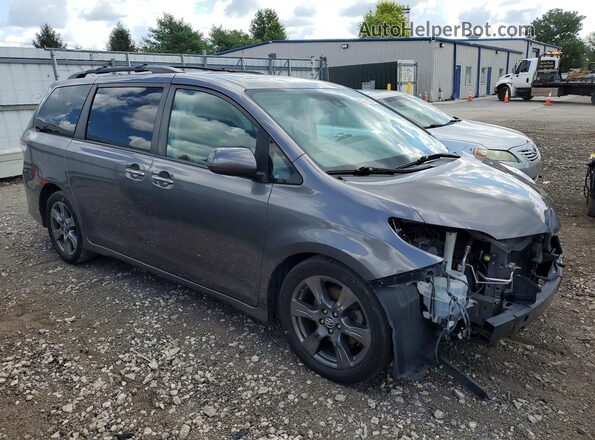 5TDXZ3DC2JS932290 2018 TOYOTA SIENNA Charcoal წინა მარჯვენა
