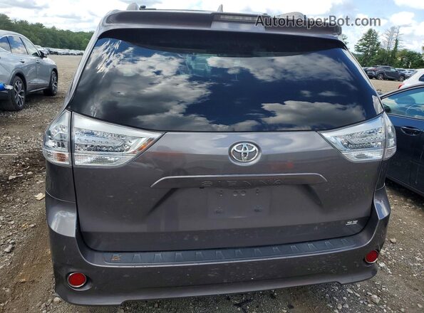 5TDXZ3DC2JS932290 2018 TOYOTA SIENNA Charcoal უკანა ხედი