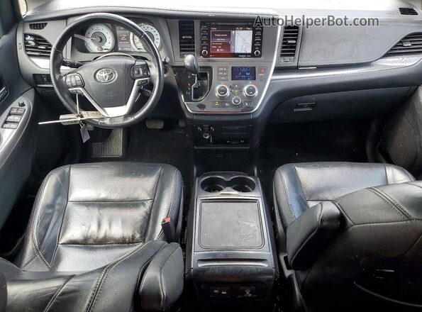 5TDXZ3DC2JS932290 2018 TOYOTA SIENNA Charcoal წინა პანელის ხედი