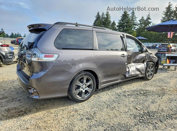 5TDXZ3DC3HS790459 2017 TOYOTA SIENNA Gray Հետևի աջ