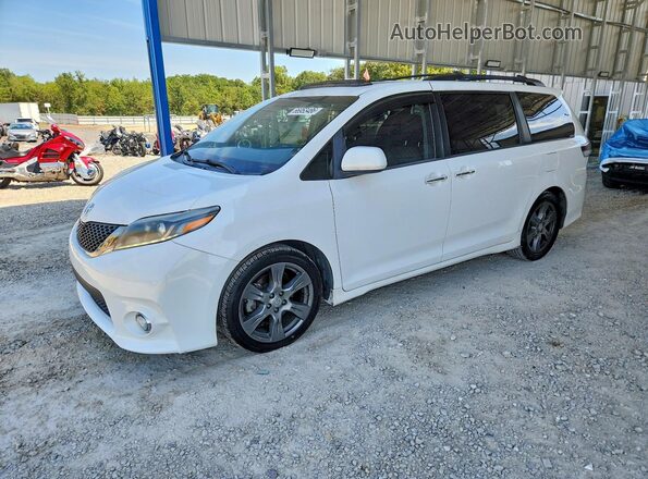 5TDXZ3DC3HS838123 2017 TOYOTA SIENNA White Հետևի ձախ