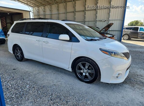 5TDXZ3DC3HS838123 2017 TOYOTA SIENNA White Հետևի տեսք