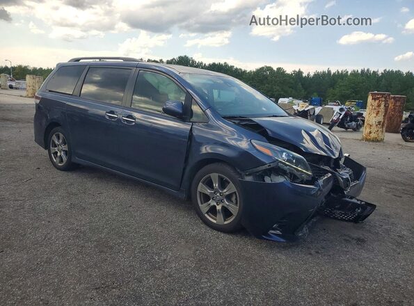 5TDXZ3DC3JS924151 2018 TOYOTA SIENNA Blue Przód prawy