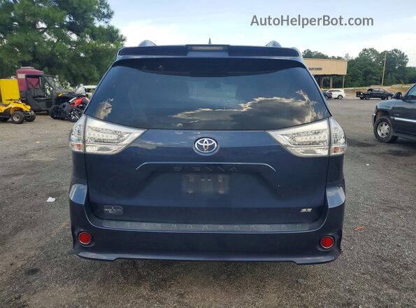 5TDXZ3DC3JS924151 2018 TOYOTA SIENNA Blue Widok z tyłu
