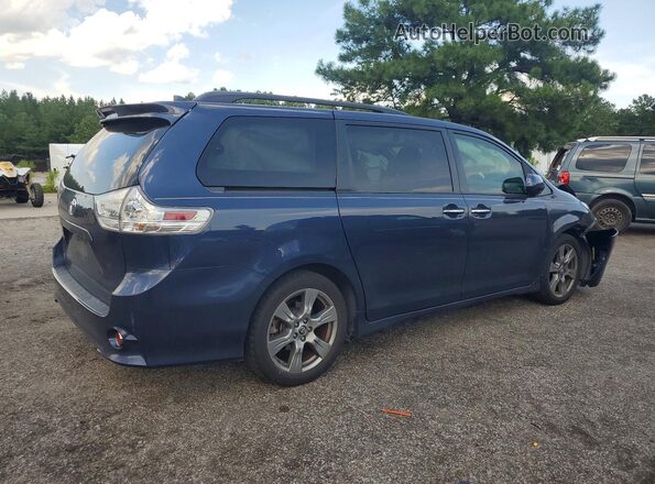 5TDXZ3DC3JS924151 2018 TOYOTA SIENNA Blue Tył prawy