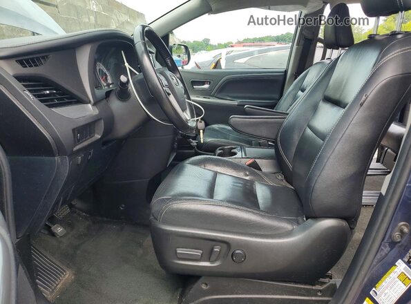 5TDXZ3DC3KS979006 2019 TOYOTA SIENNA Синий Вид салона спереди