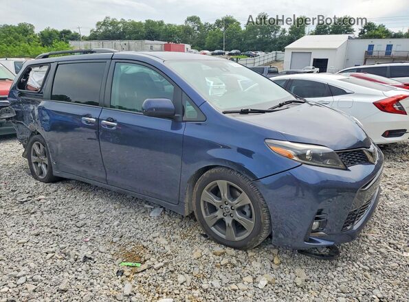 5TDXZ3DC3KS979006 2019 TOYOTA SIENNA Синий Передняя правая четверть