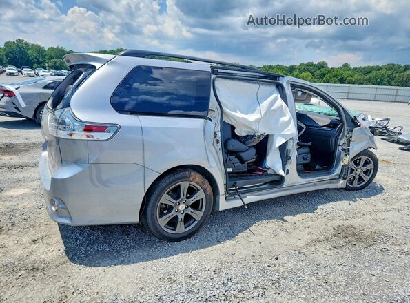 5TDXZ3DC4HS892241 2017 TOYOTA SIENNA Silver უკანა მარჯვენა