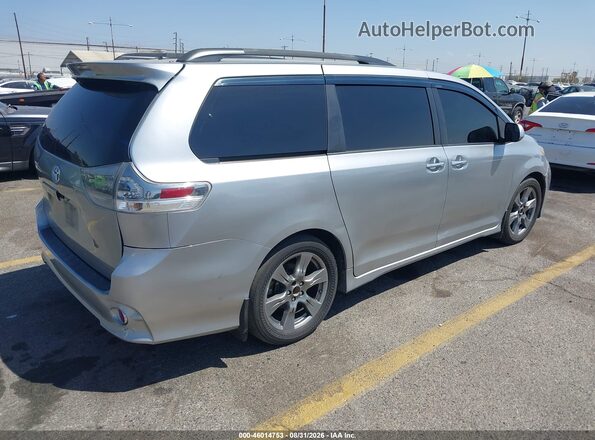 5TDXZ3DC5HS873360 2017 TOYOTA SIENNA Silver Հետևի աջ