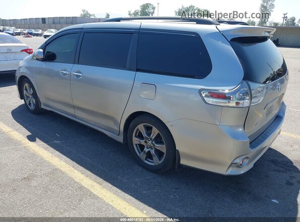 5TDXZ3DC5HS873360 2017 TOYOTA SIENNA Silver Հետևի ձախ