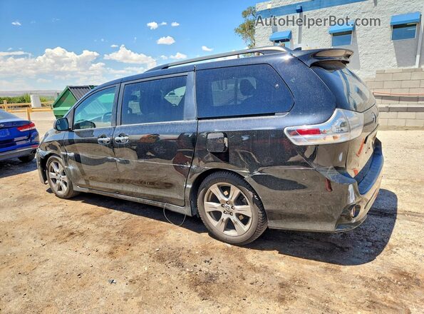 5TDXZ3DC6JS925763 2018 TOYOTA SIENNA Черный Задняя левая четверть