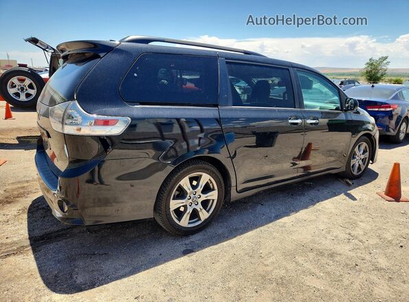 5TDXZ3DC6JS925763 2018 TOYOTA SIENNA Черный Задняя правая четверть