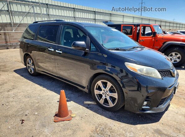 5TDXZ3DC6JS925763 2018 TOYOTA SIENNA Черный Передняя правая четверть
