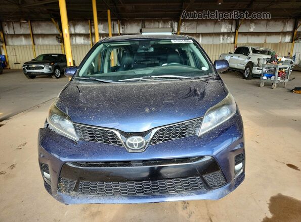 5TDXZ3DC6JS944975 2018 TOYOTA SIENNA Blue Դիմացի տեսք