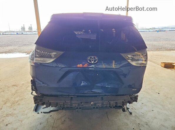 5TDXZ3DC6JS944975 2018 TOYOTA SIENNA Blue Հետևի տեսք