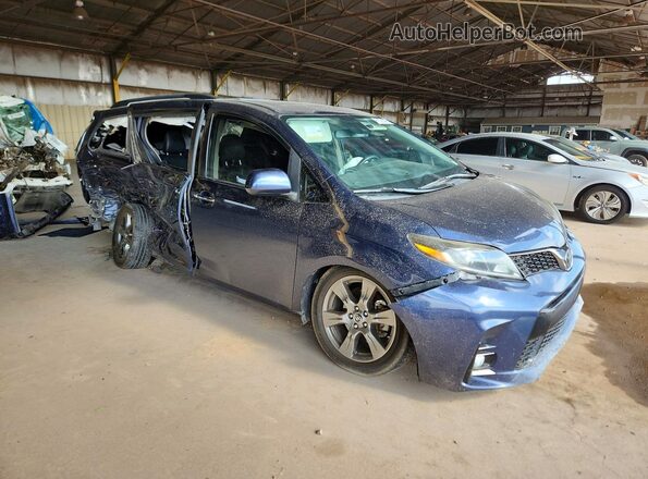 5TDXZ3DC6JS944975 2018 TOYOTA SIENNA Blue Առջևի աջ