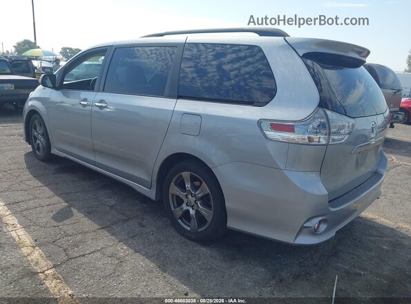 5TDXZ3DC7HS847875 2017 TOYOTA SIENNA Серебряный Задняя левая четверть