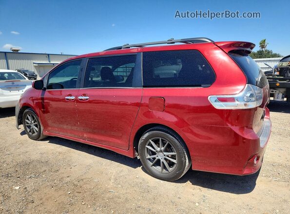 5TDXZ3DC9HS770295 2017 TOYOTA SIENNA Красный Задняя левая четверть