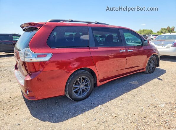 5TDXZ3DC9HS770295 2017 TOYOTA SIENNA Красный Задняя правая четверть