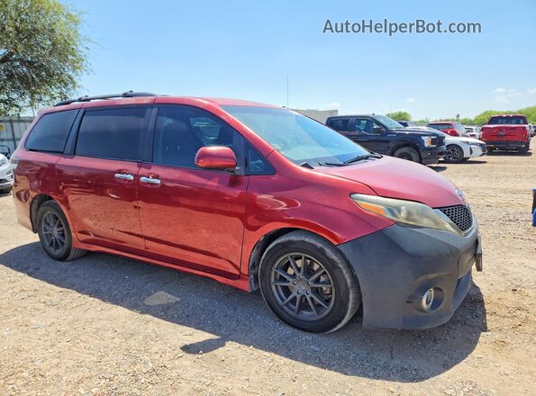 5TDXZ3DC9HS770295 2017 TOYOTA SIENNA Красный Передняя правая четверть