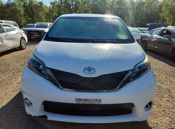 5TDXZ3DCXHS861396 2017 TOYOTA SIENNA White Widok z przodu