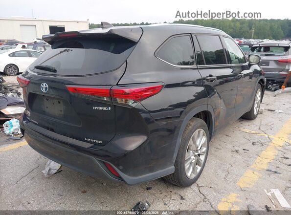 5TDYARAH2NS013264 2022 TOYOTA HIGHLANDER Black Tył prawy