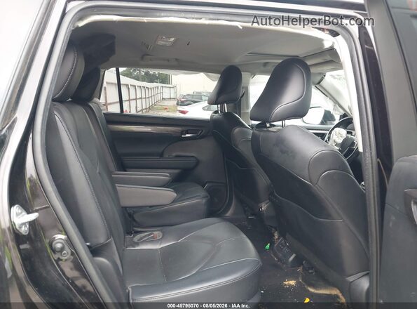 5TDYARAH2NS013264 2022 TOYOTA HIGHLANDER Black Widok naklejki z numerem VIN