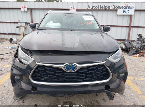 5TDYARAH2NS013264 2022 TOYOTA HIGHLANDER Black Widok zestawu wskaźników