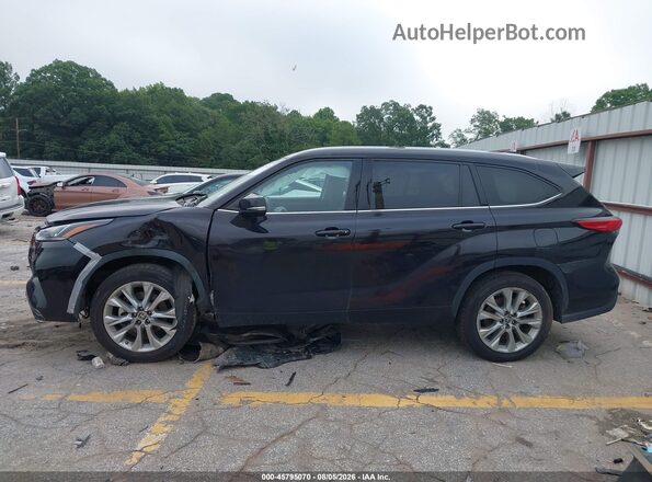5TDYARAH2NS013264 2022 TOYOTA HIGHLANDER Black Widok wnętrza 360 stopni